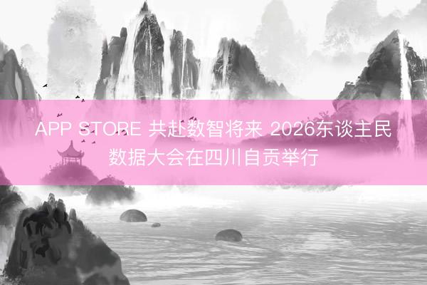 APP STORE 共赴数智将来 2026东谈主民数据大会在四川自贡举行