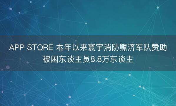 APP STORE 本年以来寰宇消防赈济军队赞助被困东谈主员8.8万东谈主